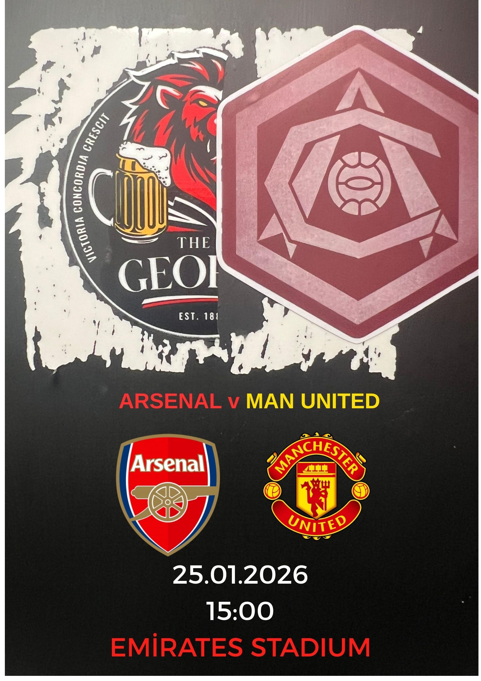 Arsenal vs Manchester United Screening